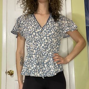 Sienna Sky Green Floral Blouse